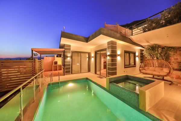 Villa Han-1, Korunaklı Yüzme Havuzlu, Jakuzili, Manzaralı Villa 3