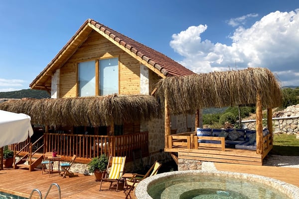 Villa Fıstık Ev, Doğa içerisinde, Kusursuz Manzaralı, Jakuzili Villa 2