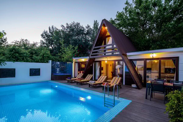 Villa Minel-1, Deniz Manzaralı, Korunaklı Havuzlu Villa 1