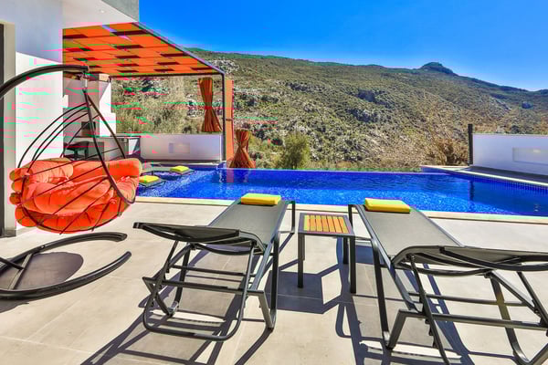 Villa Ametis-1, Kalkan Bölgesinde, 2 Odalı, Jakuzili 3