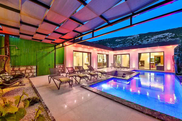 Villa Ametis-2, Kalkan Bölgesinde, 3 Odalı, Jakuzili 1