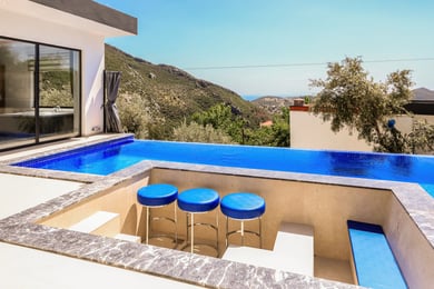 Villa Ametis-2, Kalkan Bölgesinde, 3 Odalı, Jakuzili 3