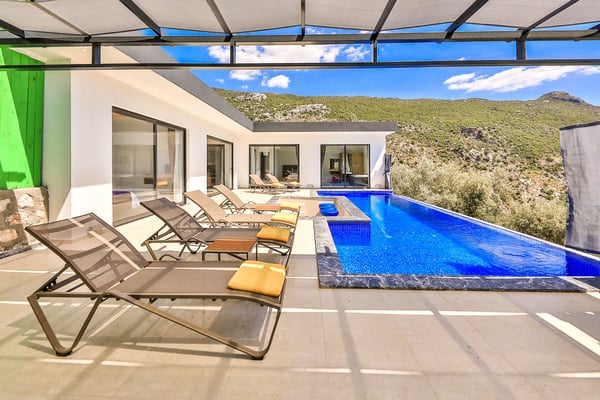 Villa Ametis-2, Kalkan Bölgesinde, 3 Odalı, Jakuzili 3