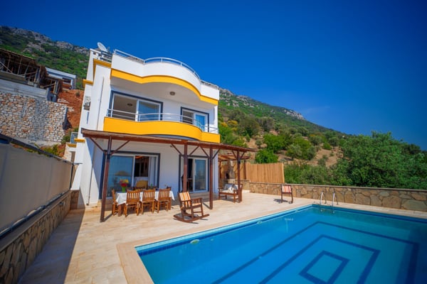 Villa Aymaz, Kalkan Bölgesinde, 4 Odalı, Deniz Manzaralı 1