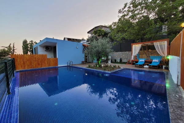 Villa Seki-2, Kalkan Bölgesinde, Korunaklı Havuzlu, Balayı Villası 1