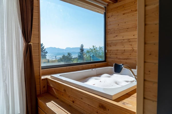 Villa Poyraz-4, Doğa İçerisinde, Süit Yatak Odalı Villa 3