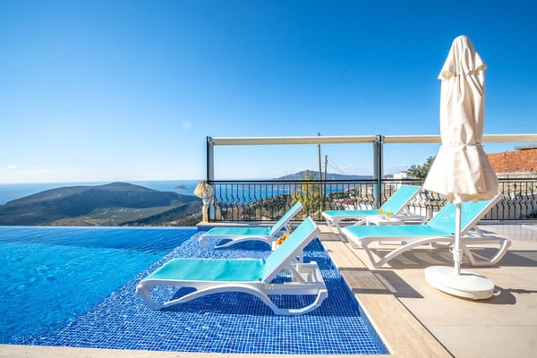 Villa Pink-1, Kalkan Bölgesinde, Kapalı Havuzlu, Deniz Manzaralı 2
