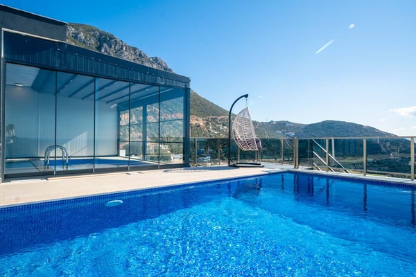 Villa Pink-1, Kalkan Bölgesinde, Kapalı Havuzlu, Deniz Manzaralı 3