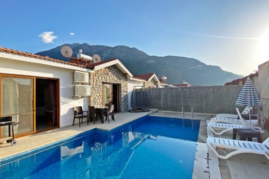 Villa Troya Suit-2, Fethiye Bölgesinde, Havuzu Korunaklı, Jakuzili 3