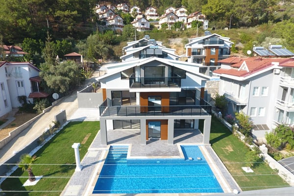 Villa Göcek-C, Göcek Bölgesinde, Jakuzili, Merkezi konumda ve 4 Odalı 1
