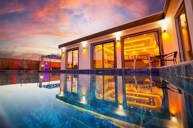 Villa Bedu, Geniş Havuzlu, Doğa İçerisinde Beş kişilik Jakuzili Muhafazakar Villa 2