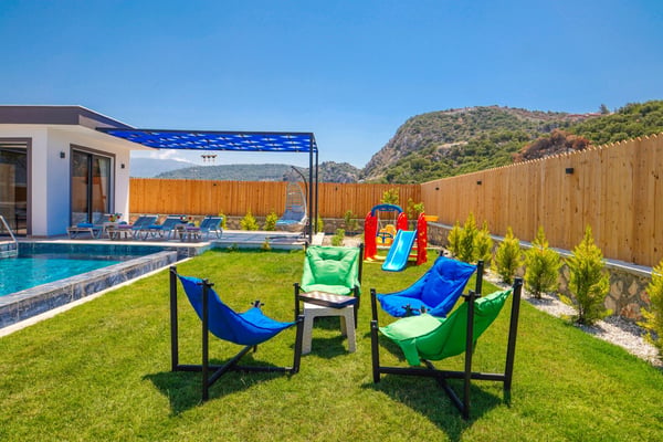 Villa Bedu, Geniş Havuzlu, Doğa İçerisinde Beş kişilik Jakuzili Muhafazakar 3