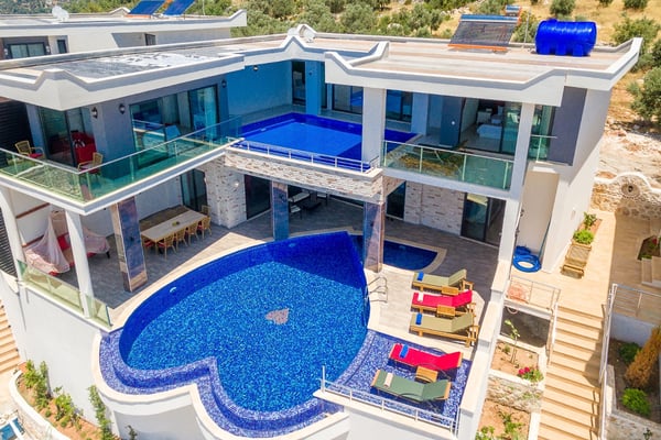 Villa Buselik, Korunaklı Yüzme Havuzlu, Site İçerisinde Villa 1