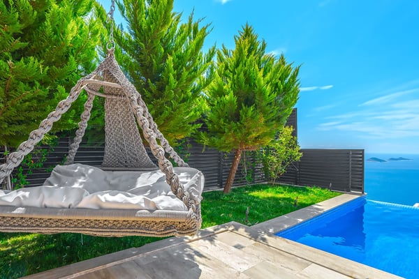 Villa Yelkin, Kalkan Bölgesinde, Deniz Manzaralı, Jakuzili Muhafazakar Villa 3