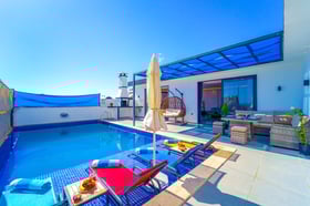 Villa Uranos, İki Odalı, Korunaklı Havuzlu Villa 3