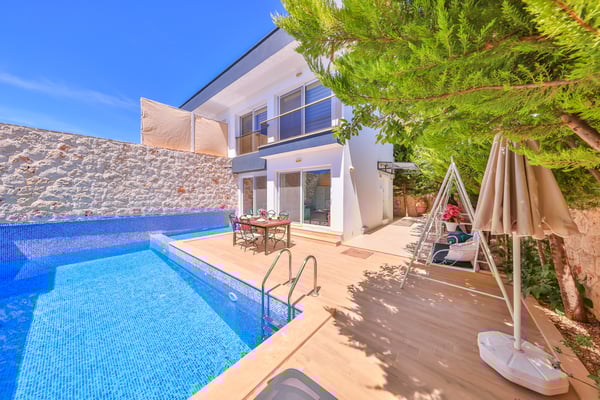 Villa Asel-2, Doğa İçerisinde, Dört Kişilik, Çocuk Havuzlu Villa 1