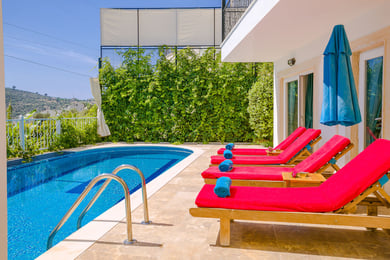 Villa Mina, Kalkan merkezde, Deniz Manzaralı Korunaklı Villa 3