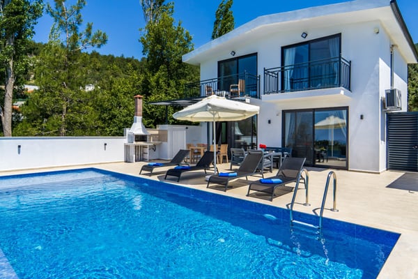 Villa Fulya-3, Deniz Manzaralı, Doğa İçinde, Süit Odalı Lüks Villa 2