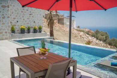 Villa Persefoni-2, Korunaklı Yüzme Havuzlu, Jeneratörlü, 2 Kişilik Villa 2