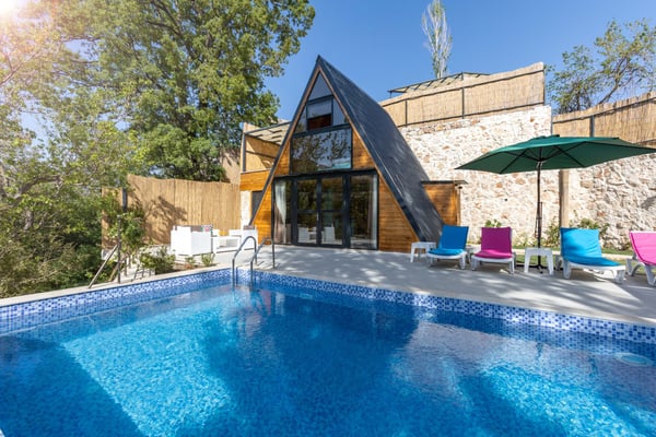 Villa Helin-3, Korunaklı Havuzlu, Jakuzili Villa 1