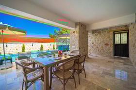 Villa Likya-6, Taş Mimarili, Jakuzili Villa 3