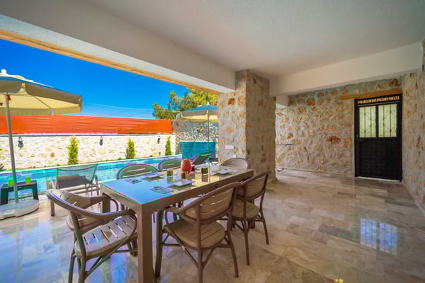 Villa Likya-6, Taş Mimarili, Jakuzili Villa 3