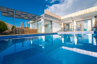 Villa Palmatom-2, Isıtmalı Korunaklı Havuzlu, Süit Odalı, Jakuzili Villa 1