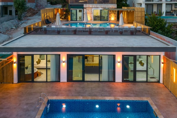 Villa Heves-2, Muhteşem Deniz Manzaralı, Jakuzili, Özel Havuzlu Lüks Villa 1