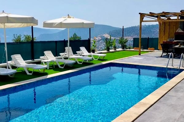 Villa Heves-2, Muhteşem Deniz Manzaralı, Jakuzili, Özel Havuzlu Lüks Villa 3