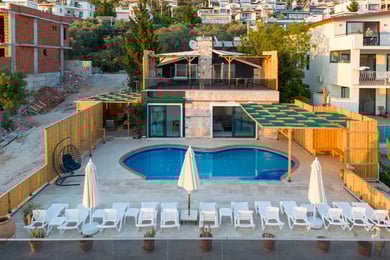 Villa Heves-1, Muhteşem Deniz Manzaralı, Çift Jakuzili, Özel Havuzlu Lüks Villa 2