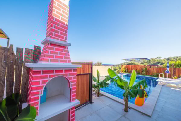 Villa Huşu-1, Full Patara Manzaralı, Süit Odalı, Jakuzili, Korunaklı Villa 3