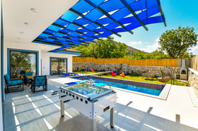Villa Mimoza-1, Korunaklı Yüzme Havuzlu, Jakuzili Lüks Villa 3