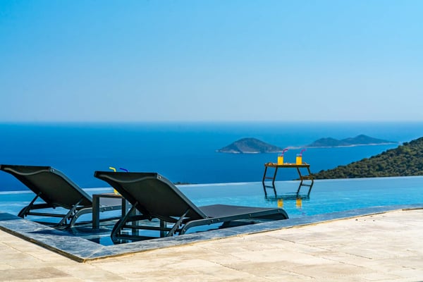 Villa Puella, Kalkan`da Deniz Manzaralı Isıtmalı Havuzlu, Hamam, Saunalı 3