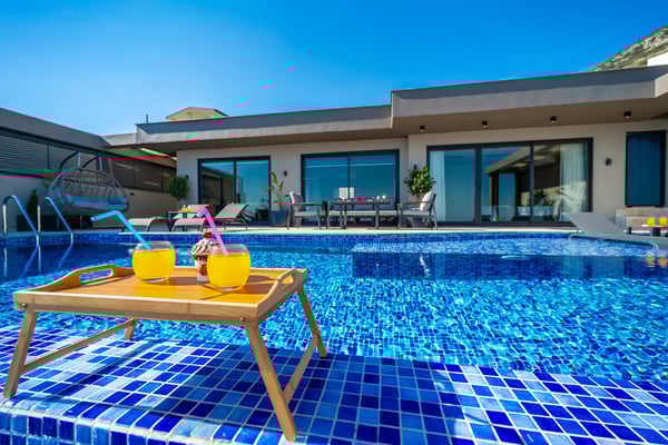 Villa Puella-2, Kalkan`da Deniz Manzaralı, 3 Odalı, Saunalı Muhteşem Villa 1
