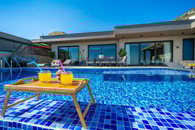 Villa Puella-2, Kalkan`da Deniz Manzaralı, 3 Odalı, Saunalı Muhteşem Villa 1