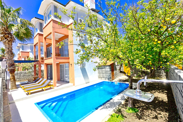 Villa Patara-1, Kaş, Patara mevkiinde, Jakuzili, Denize yakın 4 Odalı Villa 1