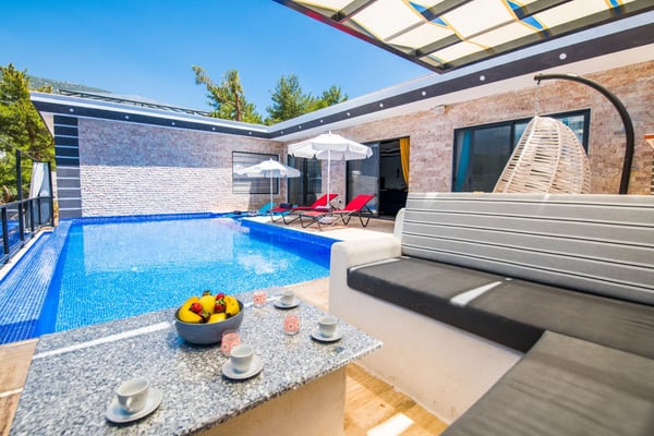Villa Anason-2, Dört Kişilik, Jakuzili ve Kapalı Havuzlu 1