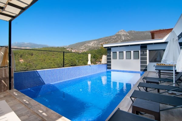 Villa Anason-4, İki Odalı, Jakuzili ve Kapalı Havuzlu 2