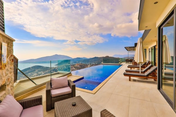 Villa Vuslat, Kalkan Bölgesinde, 2 Odalı ve Isıtmalı Havuzlu 3