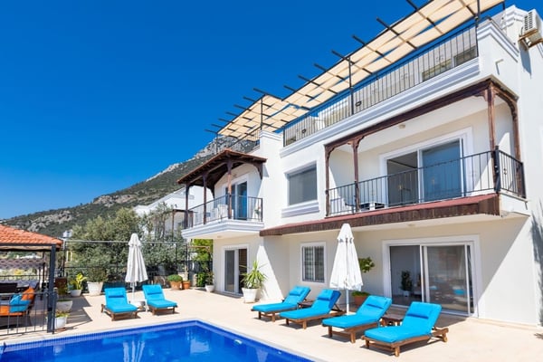 Villa Mambo, Kalkan Kızıltaş`ta, 6 Kişilik Deniz Manzaralı, Lüks Villa 1