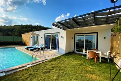 Villa Boncuk, Kalkan Bölgesinde, Korunaklı Yüzme Havuzlu 1