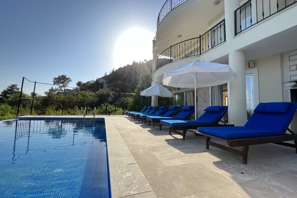 Villa Gaven, Kalkan`da, Dört Odalı, Jakuzili, Korunaklı Lüks Villa 2