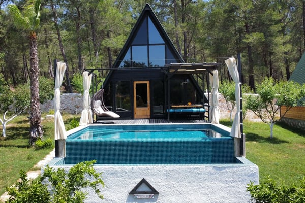 Bungalov Sina-3, 2 Odalı, Korunaklı Havuz 1