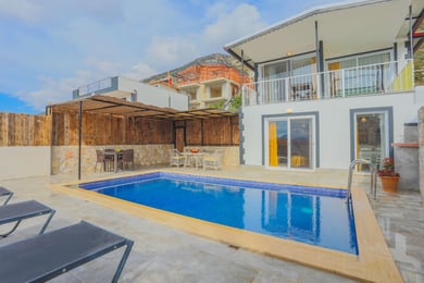 Villa Remar-1, Korunaklı Havuzlu, Deniz Manzaralı ve Jakuzili 1