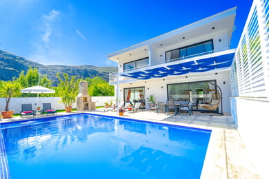 Villa Bufalo-2, Kalkan Bölgesinde, Saunalı, 3 Odalı, Muhafazakar Villa 3