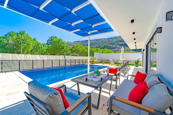 Villa Bufalo-1, Kalkan Bölgesinde, Sauna ve 2 Odalı, Muhafazakar Villa 3