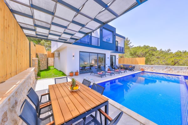 Villa Argus-3, Kalkan`da, 5 Kişilik, Jakuzili, Korunaklı 2