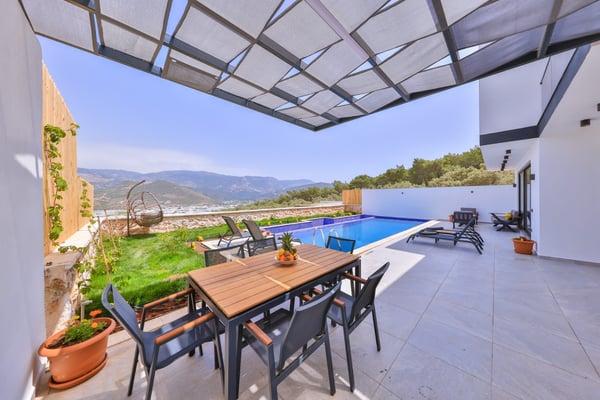 Villa Argus-2, Kalkan`da, Sauna, Hamam ve Çift Jakuzili, Korunaklı Lüks Villa 3
