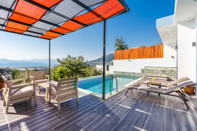 Villa Azem, Kalkan Bölgesinde, Jakuzili, Muhafazakar Balayı Villası 3