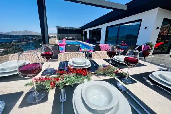 Villa Pablo-3, Kalkan`da, Deniz Manzaralı, Jakuzi, Hamam ve Sauna 3